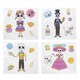 image 1 of Assorted Day of The Dead Halloween Gel Stickers Window Decorations
