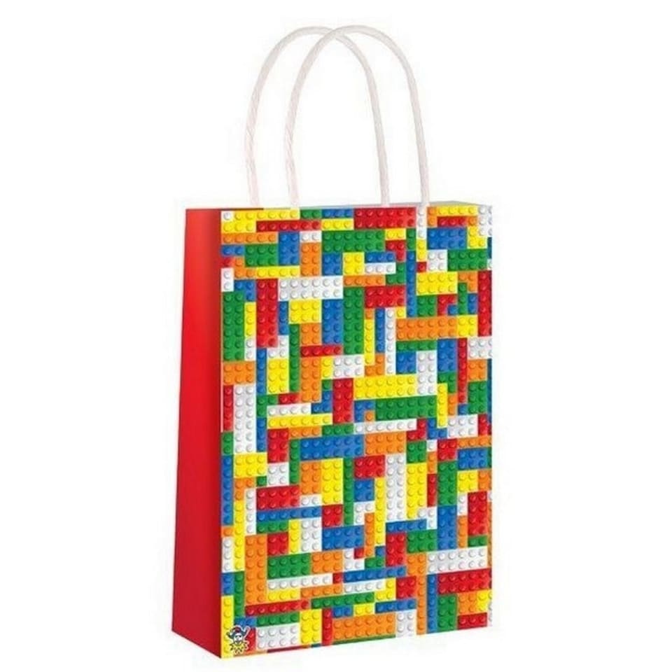 Henbrandt Building Block Paper Party Bag - Multicoloured - One Size