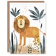 image 1 of 3rd Cute Jungle Lion Fun Drawing Kids Age 3 Year Old Child Birthday Card