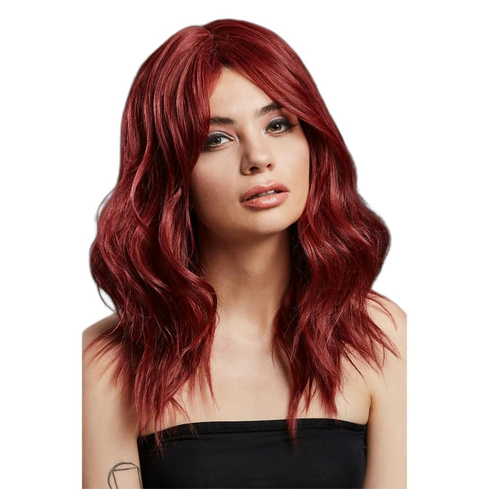 Fever Ashley Two Tone Wig - Ruby Red - One Size One Size