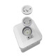 image 3 of CGC Surface Mount Square White IP65 Emergency Downlight with Changeable Corridor and Open Area Lens White