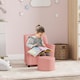 image 1 of AIYAPLAY Kids Sofa Set with Footrest for Playroom Bedroom | Pink | One Size