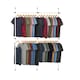 image 1 of House of Home Telescopic Double Rail Clothes Wardrobe Organise Hanging Rack Adjustable Storage | White | Not provided
