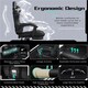 image 4 of Yaheetech Ergonomic Computer Chair with Massage Lumbar Pillow Black