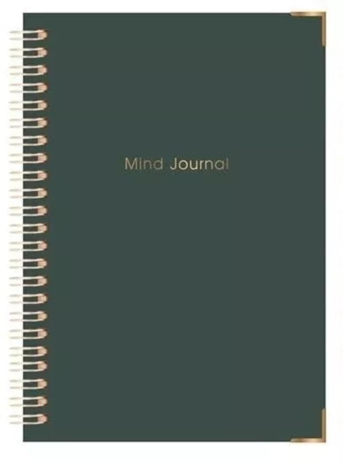 image 1 of Bottle Green Hardback Mind & Wellness Journal