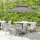 image 2 of Outsunny Patio Parasol Sun Shade Outdoor Garden Umbrella Canopy Grey