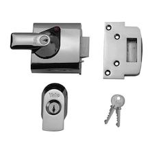 Yale Locks Bs1 Nightlatch British Standard Lock 60mm Backset Chrome Finish Visi - Multi Colour - One Size Multi