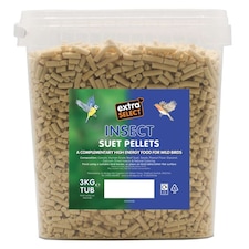 Extra Select Insect Suet Pellets Complimentary Wild Bird Food Refill 3kg