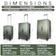 image 5 of 3 Piece Luggage Set with Vanity Case, Carry-On & Large Suitcase | Green | Hunter Green