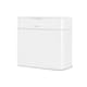 image 1 of Simplehuman 4L Compost Caddy and Food Waste Bin, White Steel