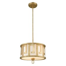 Lemuria 2 Light Medium Round Ceiling Duo-Mount Pendant Gold, E27