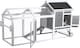image 1 of Actiaspet - Large Wooden Chicken Coop with Nesting Box and Wheels | Outdoor Hen House for Garden Use