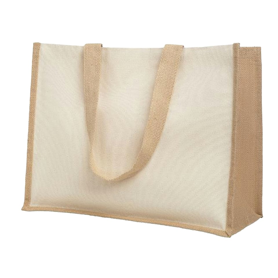 image 1 of MidOcean Campo De Fiori Jute Shopper Bag - Beige - One Size Brown
