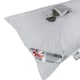image 1 of Homescapes Super Microfibre Lavender Pillow with Dried Lavender Insert | White | 48cm x 74cm (19" x 29")
