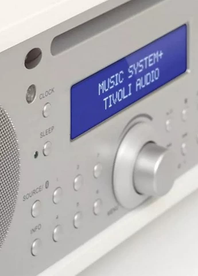 image 1 of Tivoli Audio Music System+ DAB FM Radio CD - All-in-One System White Silver