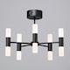 image 3 of BHS Lois 10 Light Flush Ceiling Light, Black