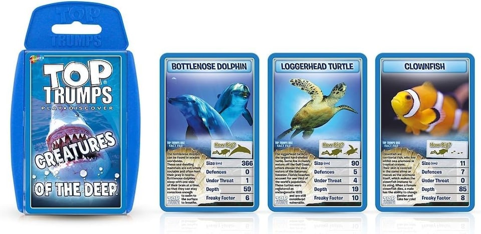 image 1 of Top Trumps Classics Creatures of the Deep Card Game