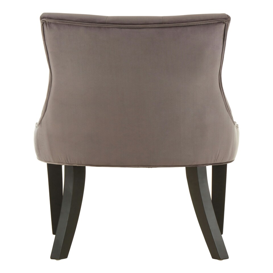 image 1 of Interiors by Premier Grey Velvet Chair, Enchanting Sleep Chair, Easy to Assemble Borg Chair, Comfy Dining Chair