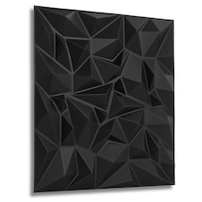 NOVECRAFTO Diamond Effect 3D Wall Panels – 6 Sheets Covering 1.5 sqm (16.15 sqft) – Matte Interior PVC Cladding Tiles – 19.6"x19.6" Diamond Design | White