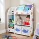 image 4 of Kids Storage Toy Bookshelf Organiser Drawer Two Storage Boxes Shelves