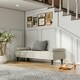 image 3 of Living and Home Storage Ottoman Bench with Armrests