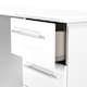 image 6 of Carlton 6 Drawer Kneehole Desk in Porcelain Matt (Ready Assembled) | White | Porcelain Matt