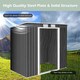 image 4 of 7FT x 4FT Outdoor Storage Shed Large Tool Utility Storage House W/Sliding Door