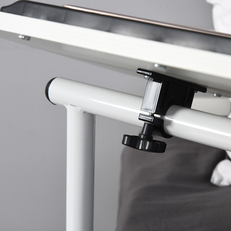 image 1 of HOMCOM Functional Swivel Bedside Table End Table Side Table for Living Room Nightstand for Bedroom