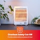 image 4 of GEEPAS Quartz Halogen Heater | 2 Heat Settings 400W/800W, White