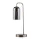 image 2 of Set of 2 Victoria - Satin Nickel Touch Lamps with Smoke Glass Shades Silver | Grey