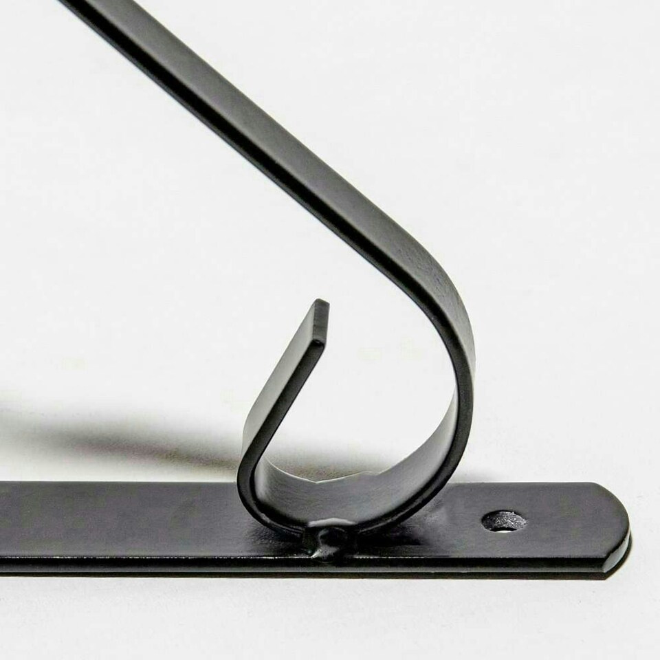 image 1 of Primrose Simple Hanging Basket Bracket Hook Wall Hanging Brackets 25cm