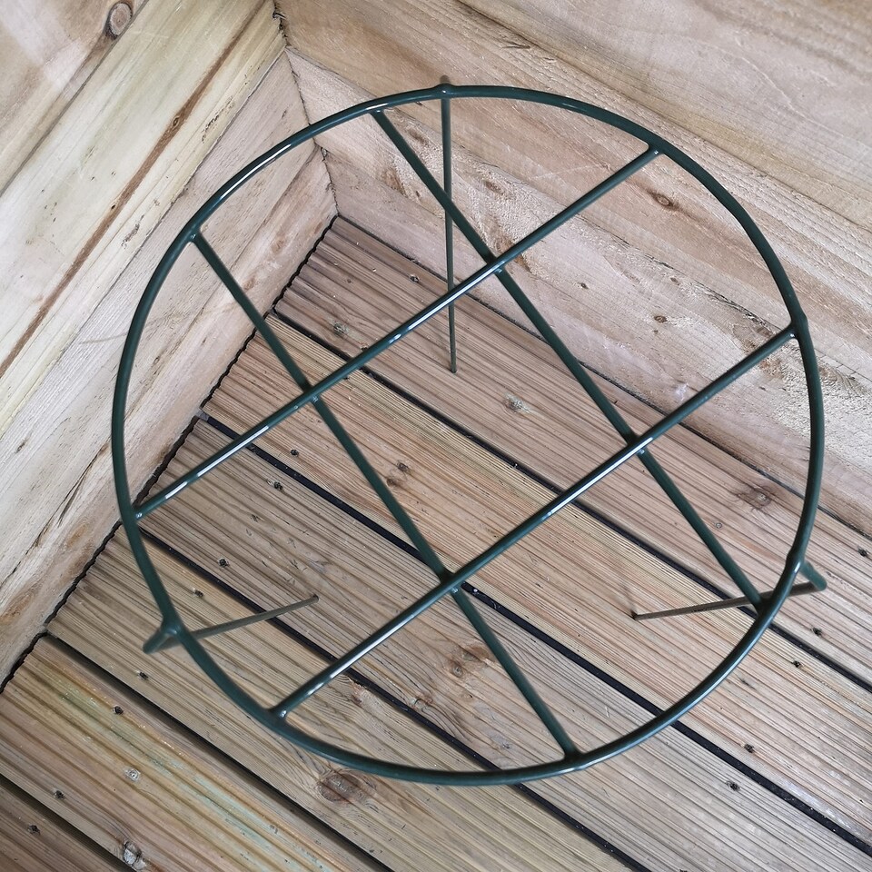 image 1 of Tom Chambers Urban Dark Green Metal Herbaceous Garden Plant Support Grow Through Medium 50cm x 30cm