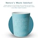 image 5 of Blue Canyon Blue Flora 9L Waste Bin Stylish Plastic Rubbish Container for Office Kitchen Bathroom and Home Use