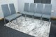 image 7 of Leather Dining Chairs Set of 6 Grey Kitchen Chairs | Grey