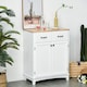 image 2 of HOMCOM Simple Kitchen Cupboard Storage Cabinet w/ Drawer Living & Dining Room