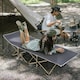 image 2 of Living and Home Portable Folding Camping bed - Grey 190cm | Grey | Portable/Travel