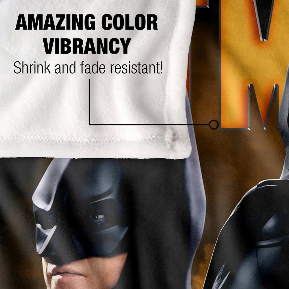 image 1 of The Flash Pose Batman Blanket - Multicoloured - One Size