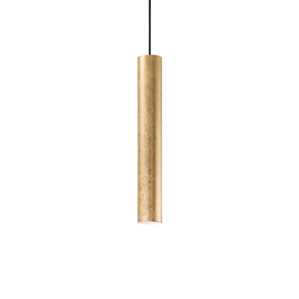 Look 1 Light Slim Ceiling Pendant Gold, GU10