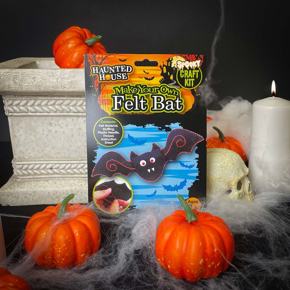 image 1 of PMS Halloween Bat Craft Kit - Felt Activity for Kids, Party Decoration