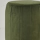 image 5 of Lakeland Furniture Bubbles Olive Green Velvet 1 Foot Stool