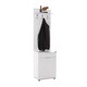 image 8 of Adore White Hall Stand with Drawer, Hooks & Shoe Cupboard - Entryway Organiser White