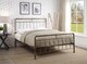 image 2 of Cilcain Double 4ft 6 Antique Bronze Metal Bed Frame | Bronze | Hand painted antique bronze finish | Double