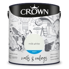 Crown Walls & Ceilings Matt 2.5L Milk White