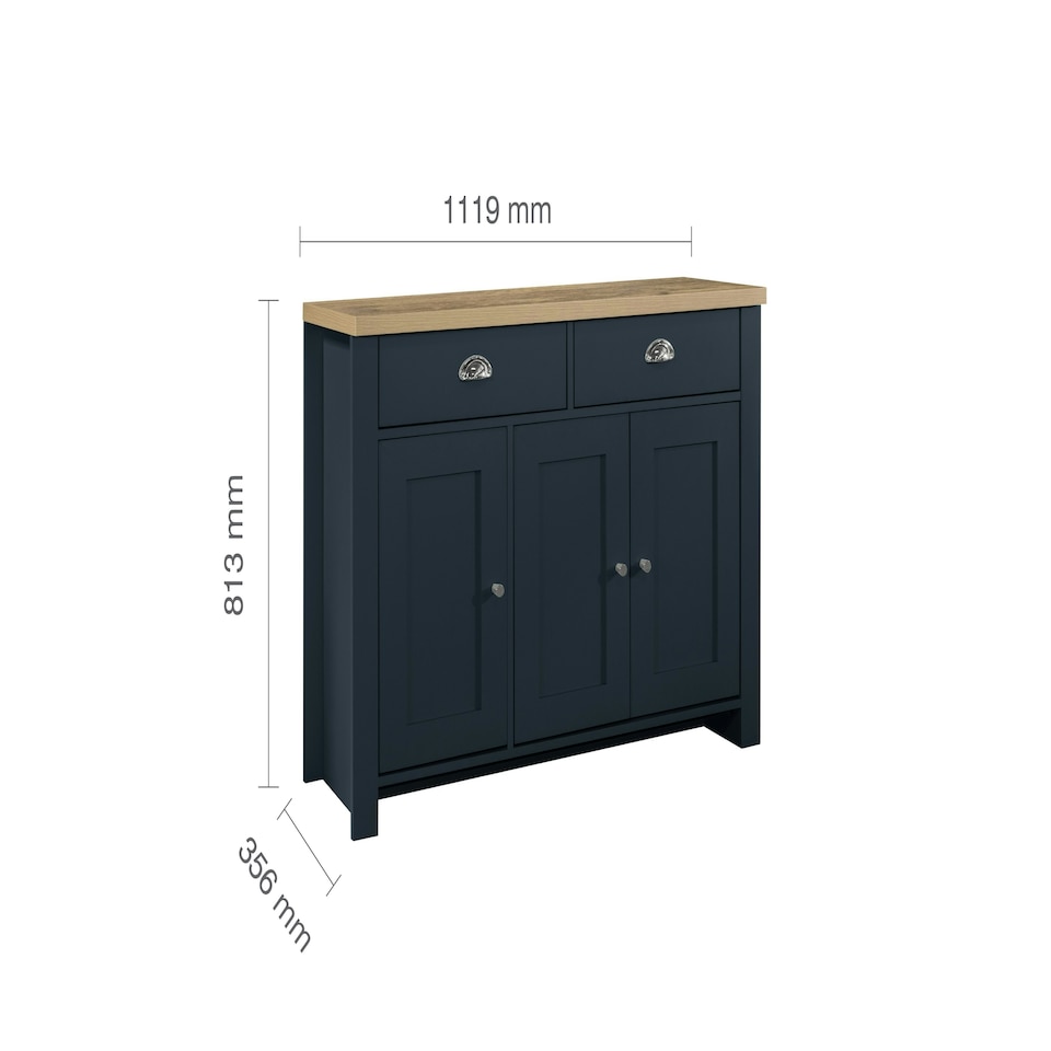 image 1 of Highgate 3 Door 2 Drawer Sideboard Navy
