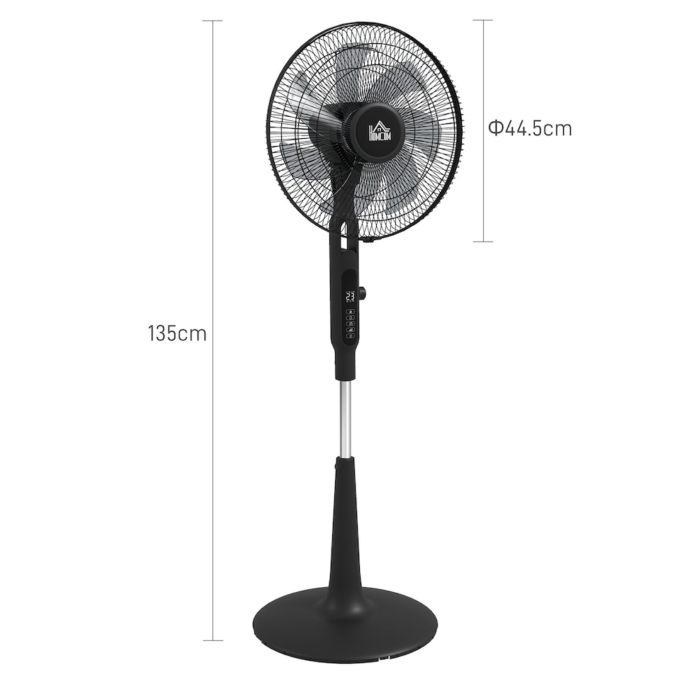 image 1 of HOMCOM Standing Fan with 75 Degree Oscillation Mosquito Repellent Function