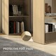image 5 of HOMCOM 120cm Computer Desk Bookshelf Writing Table 6 Shelves Natural | Brown | 120L x 55D x 120H cm