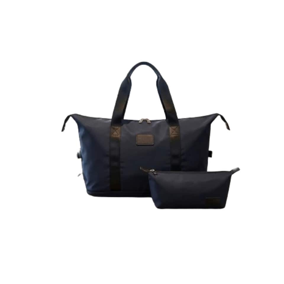 image 1 of Stylish Duffel Bag & Toiletry Bag, Perfect Gym, Travel & Everyday Carry - Black
