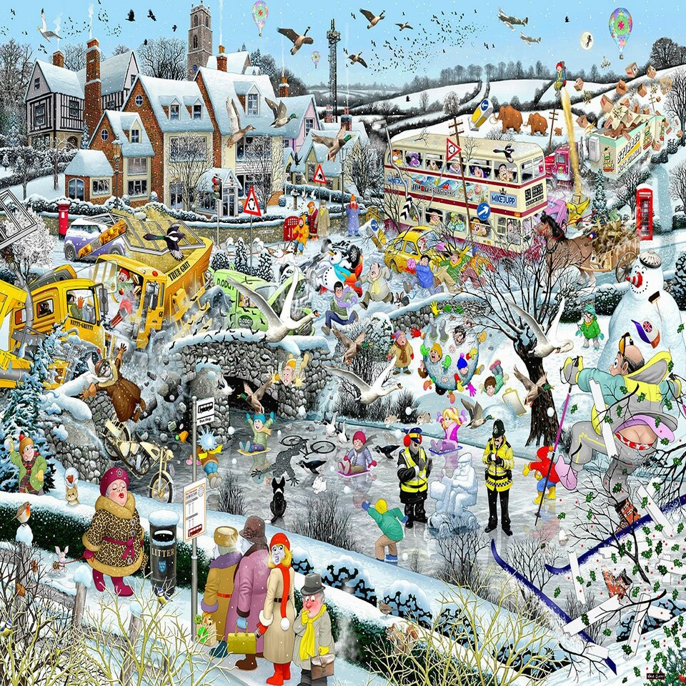 image 1 of Mike Jupp I Love Winter 1000 Piece Jigsaw Puzzle