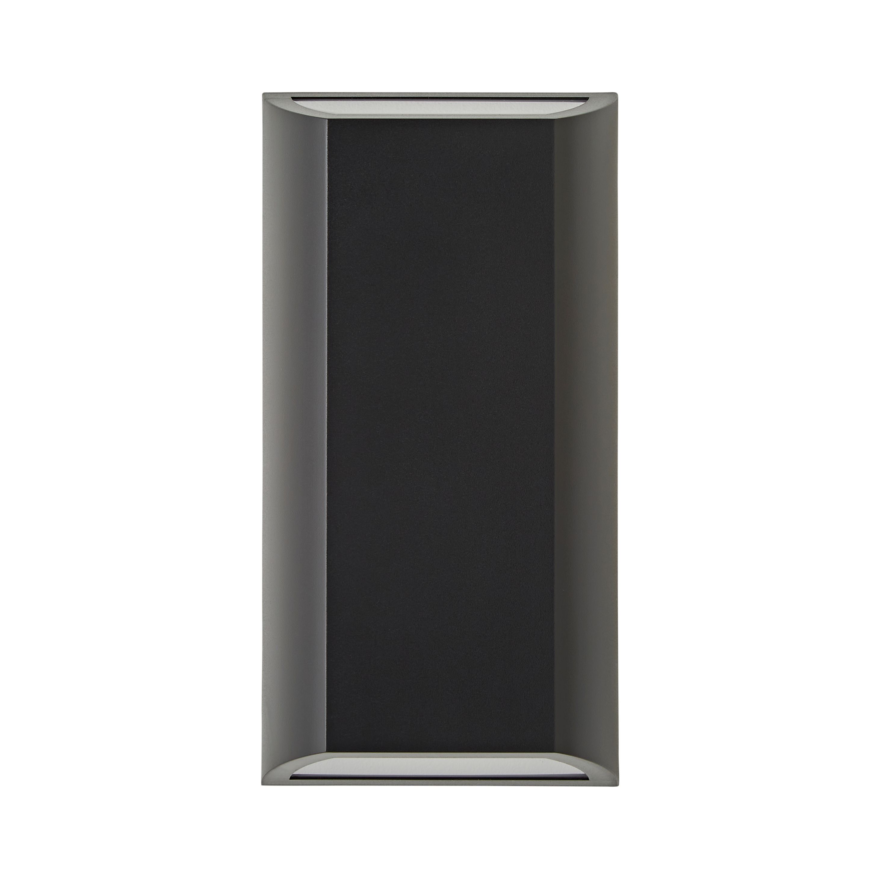 ValueLights Leon Black IP65 Integrated LED Up/Down Outdoor Wall Light Black