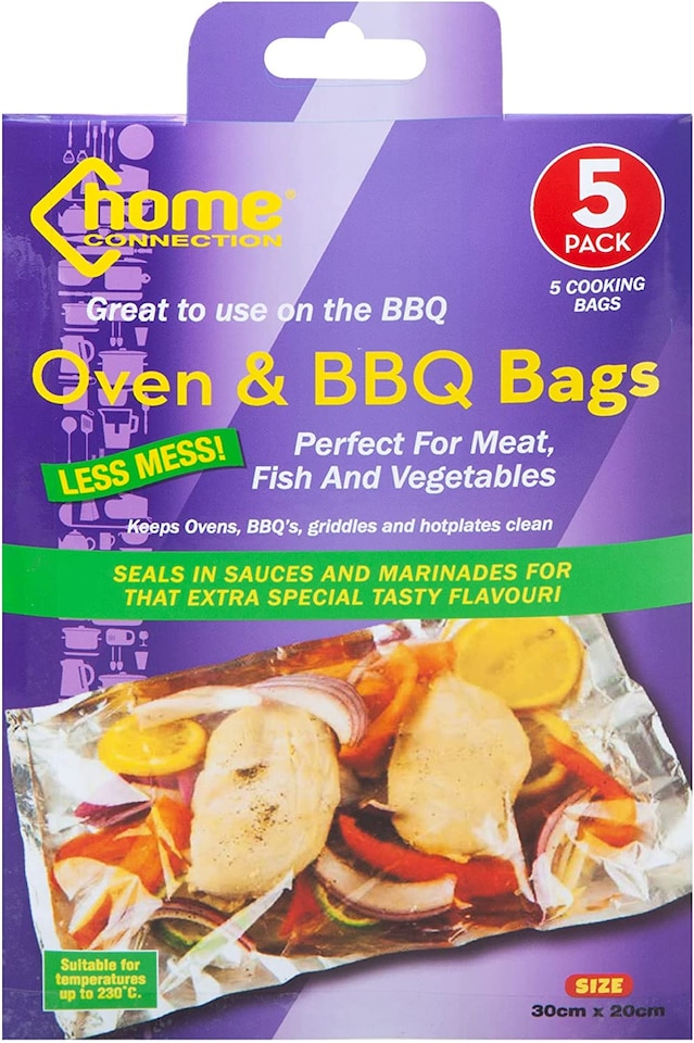 image 1 of VFM e-Store Home Connection Oven & BBQ Bags 30cm x 20cm - 5 Pack